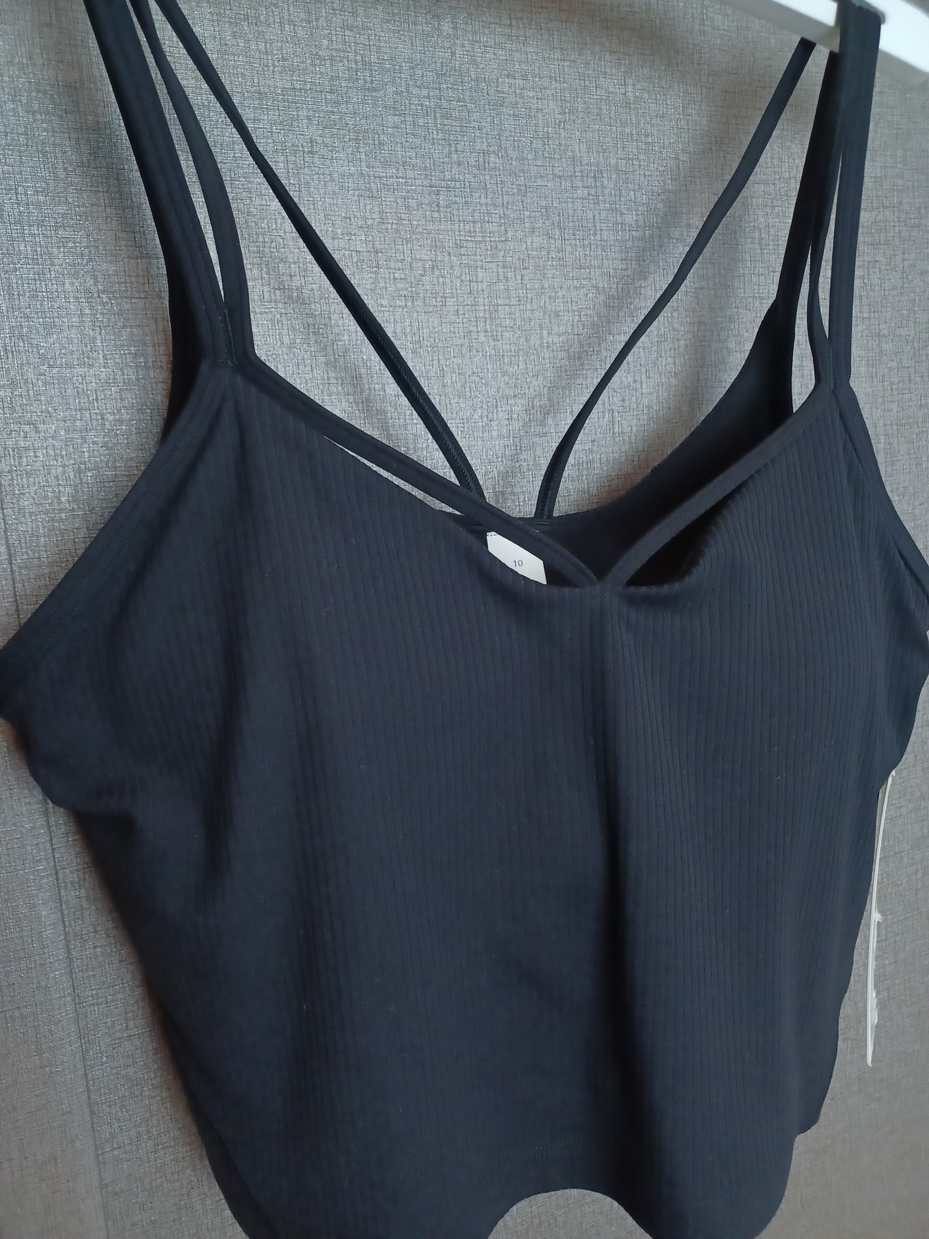 Lululemon Align Strappy Ribbed Tank In Blk